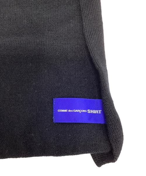 COMME des GARCONS SHIRT（コムデギャルソンシャツ）COMME des GARCONS SHIRT (コムデギャルソンシャツ) ドット柄マフラー ブラックの古着・服飾アイテム