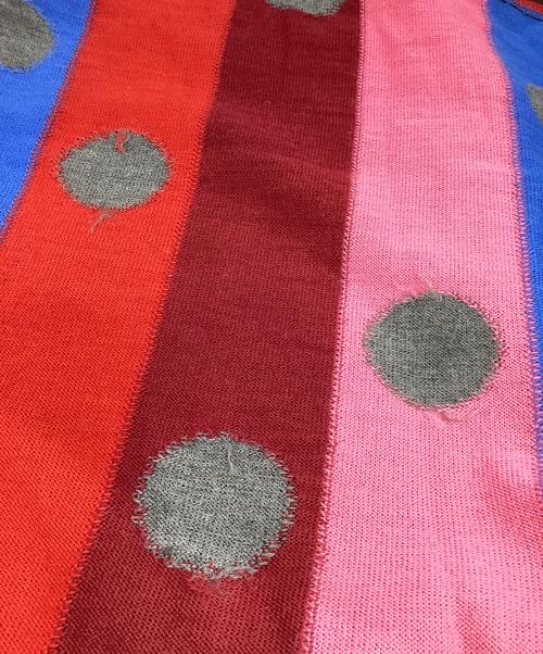 COMME des GARCONS SHIRT（コムデギャルソンシャツ）COMME des GARCONS SHIRT (コムデギャルソンシャツ) ドット柄マフラー ブラックの古着・服飾アイテム