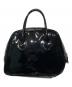 COMME des GARCONS (コムデギャルソン) 台形パテントレザーバッグ ブラック：30000円