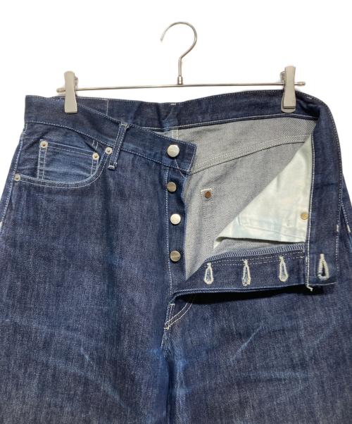 Graphpaper（グラフペーパー）Graphpaper (グラフペーパー) Selvage Denim Five Pocket Wide Straight Pants インディゴ サイズ:3の古着・服飾アイテム