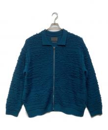 YOKE（ヨーク）の古着「FRONT ZIP CARDIGAN」｜グリーン