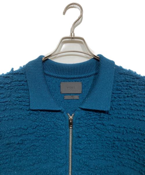 YOKE（ヨーク）YOKE (ヨーク) FRONT ZIP CARDIGAN グリーン サイズ:3の古着・服飾アイテム