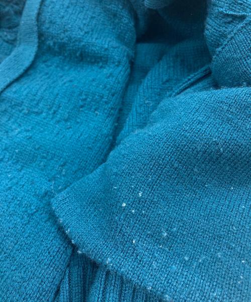 YOKE（ヨーク）YOKE (ヨーク) FRONT ZIP CARDIGAN グリーン サイズ:3の古着・服飾アイテム