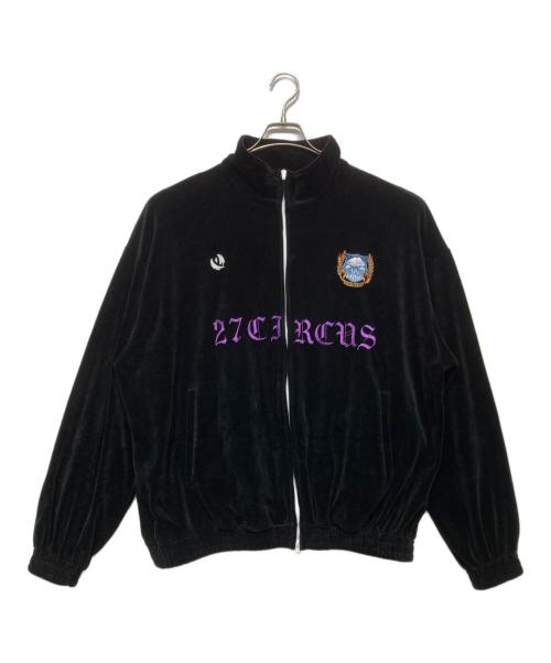 27CIRCUS（27サーカス）27CIRCUS (27サーカス) ベロアジャケット ブラック サイズ:Lの古着・服飾アイテム