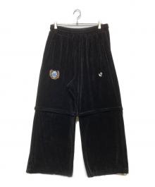 27CIRCUS（27サーカス）の古着「ベロアパンツ」｜ブラック