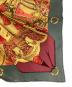 中古・古着 HERMES (エルメス) カレ90 シルクスカーフ オレンジ×グリーン：20000円