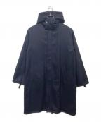AURALEEオーラリー）の古着「LIGHT MELTON LONG HOODED COAT」｜ネイビー