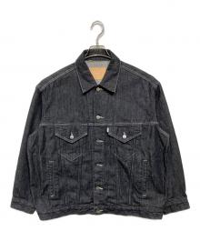 Graphpaper（グラフペーパー）の古着「Colorfast Denim Trucker Jacket」｜ブラック