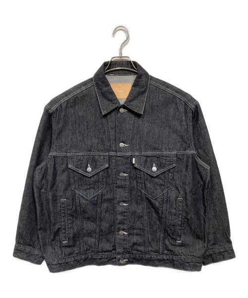 Graphpaper（グラフペーパー）Graphpaper (グラフペーパー) Colorfast Denim Trucker Jacket ブラック サイズ:1の古着・服飾アイテム