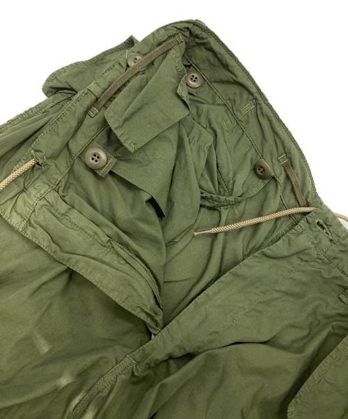 Graphpaper（グラフペーパー）Graphpaper (グラフペーパー) Garment Dyed Poplin Military Pants グリーン サイズ:1の古着・服飾アイテム