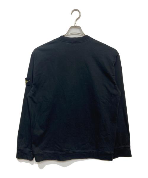 STONE ISLAND（ストーンアイランド）STONE ISLAND (ストーンアイランド) クルーネックカットソー ブラック サイズ:Lの古着・服飾アイテム