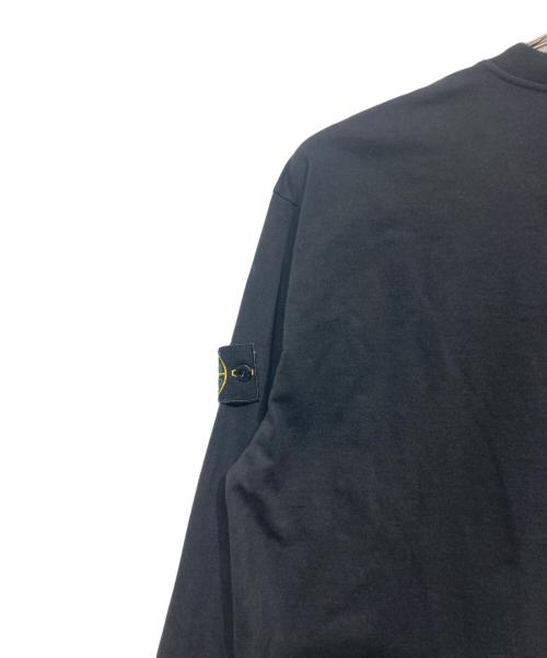 STONE ISLAND（ストーンアイランド）STONE ISLAND (ストーンアイランド) クルーネックカットソー ブラック サイズ:Lの古着・服飾アイテム