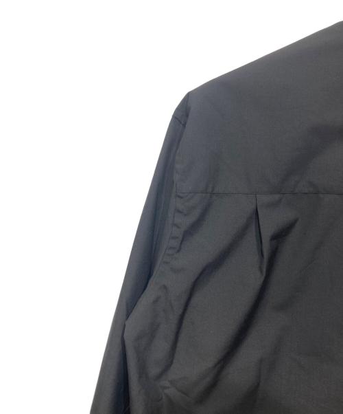 Graphpaper（グラフペーパー）Graphpaper (グラフペーパー) Fine Wool Tropical L/S Oversized Band Collar Shirt ブラック サイズ:Freeの古着・服飾アイテム