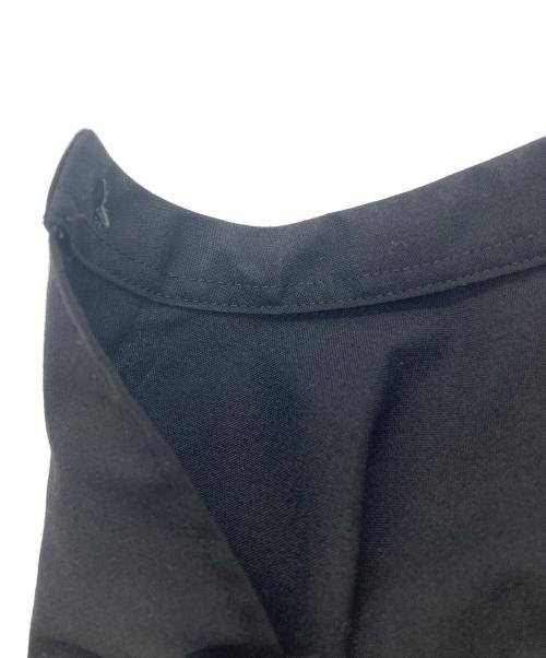Graphpaper（グラフペーパー）Graphpaper (グラフペーパー) Fine Wool Tropical L/S Oversized Band Collar Shirt ブラック サイズ:Freeの古着・服飾アイテム