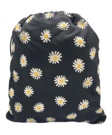 MIU MIU（ミュウミュウ）の古着「DAISY 花柄巾着ポーチ」｜ブラック