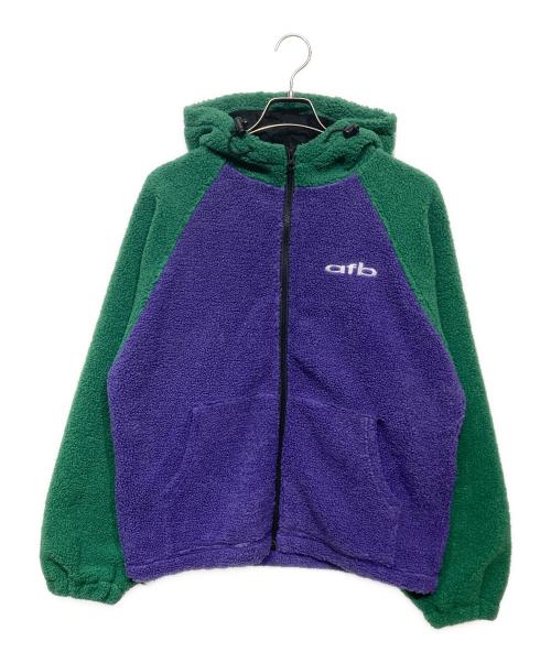 AFB（エーエフビー）AFB (エーエフビー) ボアジャケット グリーン×パープル サイズ:Mの古着・服飾アイテム