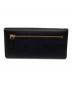 PRADA (プラダ) サフィアーノ フラップ長財布 ブラック：10000円