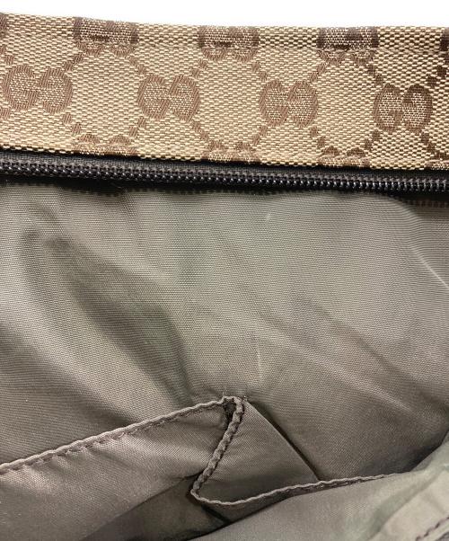 GUCCI（グッチ）GUCCI (グッチ) ウェビングライン マザーズバッグ ベージュの古着・服飾アイテム