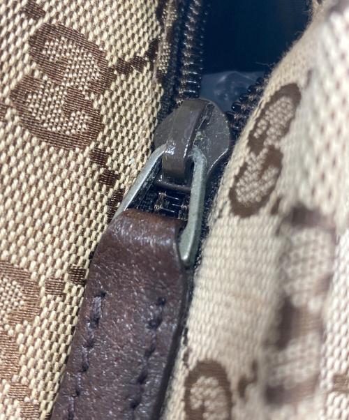 GUCCI（グッチ）GUCCI (グッチ) ウェビングライン マザーズバッグ ベージュの古着・服飾アイテム