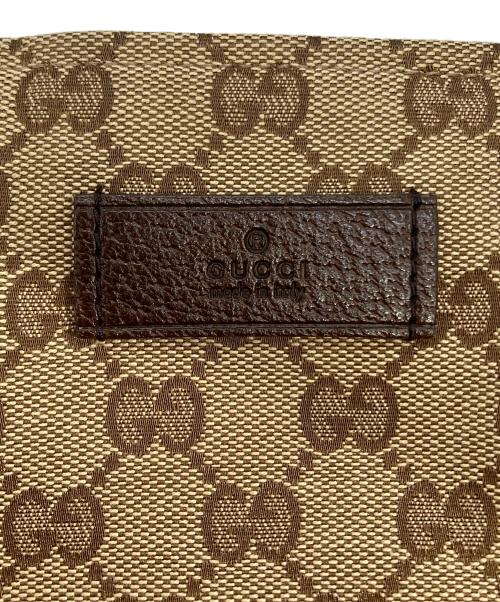 GUCCI（グッチ）GUCCI (グッチ) ウェビングライン マザーズバッグ ベージュの古着・服飾アイテム