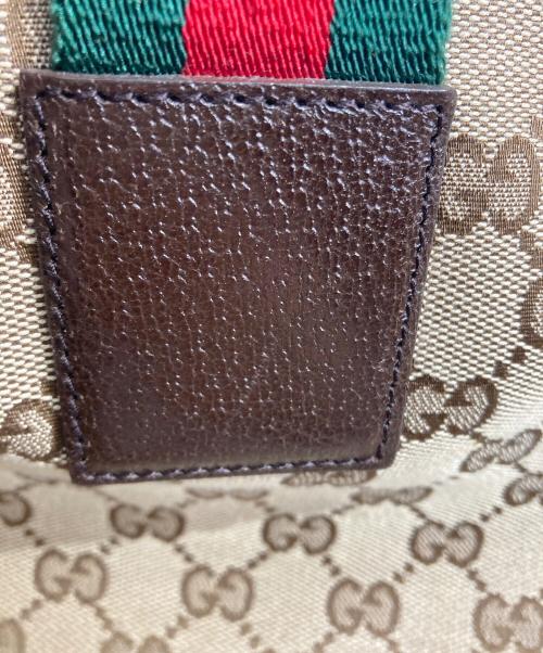 GUCCI（グッチ）GUCCI (グッチ) ウェビングライン マザーズバッグ ベージュの古着・服飾アイテム