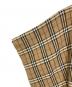 中古・古着 BURBERRY (バーバリー) エンブロイダリー カシミアブレンド リバーシブル ケープ ブラウン サイズ:130×130 未使用品：70000円