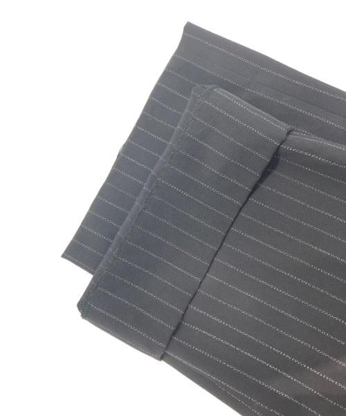 NEAT（ニート）NEAT (ニート) 2タックストライプスラックス ブラック サイズ:46の古着・服飾アイテム