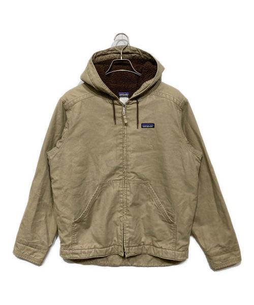 Patagonia（パタゴニア）Patagonia (パタゴニア) ラインドキャンバスフーディー ベージュ サイズ:Mの古着・服飾アイテム