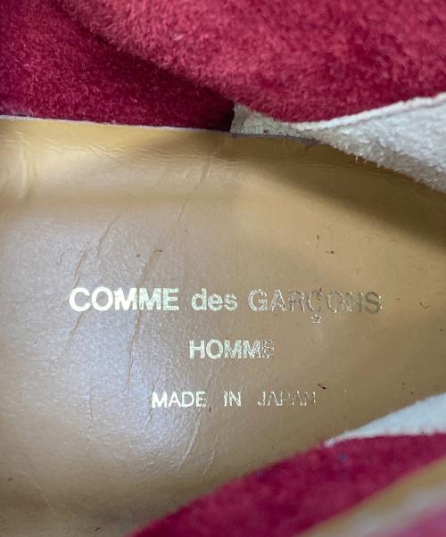 COMME des GARCONS HOMME（コムデギャルソン オム）COMME des GARCONS HOMME (コムデギャルソン オム) スウェードデザートブーツ レッド サイズ:25の古着・服飾アイテム
