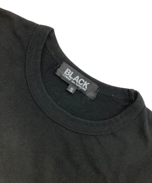 BLACK COMME des GARCONS（ブラックコムデギャルソン）BLACK COMME des GARCONS (ブラックコムデギャルソン) ウサギプリントボーダーロンT ブラック サイズ:Sの古着・服飾アイテム