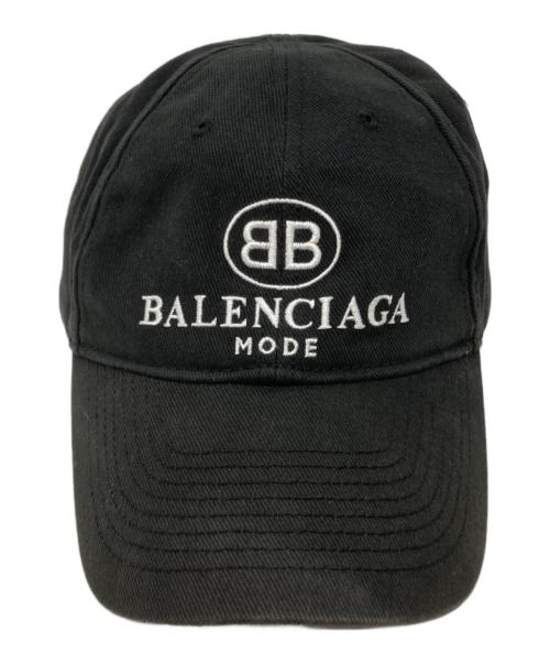 BALENCIAGA（バレンシアガ）BALENCIAGA (バレンシアガ) BB MODE LOGO EMBROIDERY CAP ブラック サイズ:Lの古着・服飾アイテム