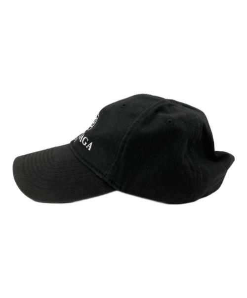 BALENCIAGA（バレンシアガ）BALENCIAGA (バレンシアガ) BB MODE LOGO EMBROIDERY CAP ブラック サイズ:Lの古着・服飾アイテム