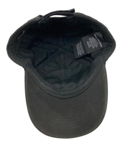 BALENCIAGA（バレンシアガ）BALENCIAGA (バレンシアガ) BB MODE LOGO EMBROIDERY CAP ブラック サイズ:Lの古着・服飾アイテム
