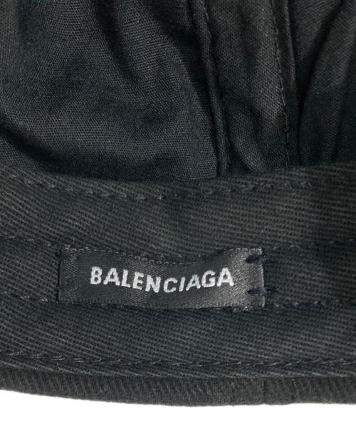 BALENCIAGA（バレンシアガ）BALENCIAGA (バレンシアガ) BB MODE LOGO EMBROIDERY CAP ブラック サイズ:Lの古着・服飾アイテム