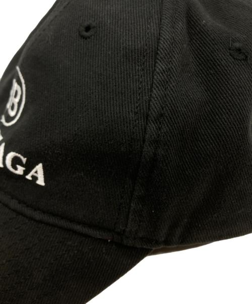 BALENCIAGA（バレンシアガ）BALENCIAGA (バレンシアガ) BB MODE LOGO EMBROIDERY CAP ブラック サイズ:Lの古着・服飾アイテム