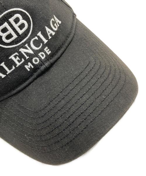BALENCIAGA（バレンシアガ）BALENCIAGA (バレンシアガ) BB MODE LOGO EMBROIDERY CAP ブラック サイズ:Lの古着・服飾アイテム