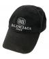 BALENCIAGA（バレンシアガ）の古着「BB MODE LOGO EMBROIDERY CAP」｜ブラック