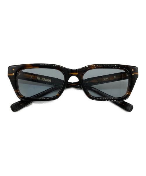 NATIVE SONS（ネイティブ サンズ）NATIVE SONS (ネイティブ サンズ) Dizz サングラス ブラウン サイズ:SIZE 52.4□20.1-143の古着・服飾アイテム
