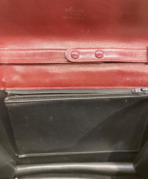 CELINE（セリーヌ）CELINE (セリーヌ) 馬車金具 ショルダーバッグ ボルドーの古着・服飾アイテム