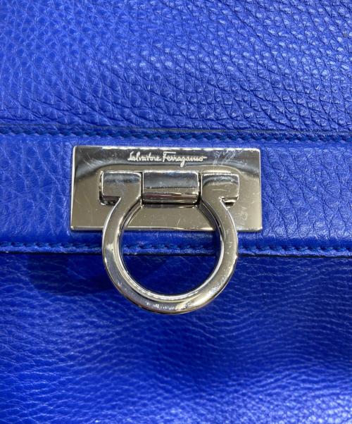Salvatore Ferragamo（サルヴァトーレ フェラガモ）Salvatore Ferragamo (サルヴァトーレ フェラガモ) ガンチーニ 2WAYバッグ ブルーの古着・服飾アイテム