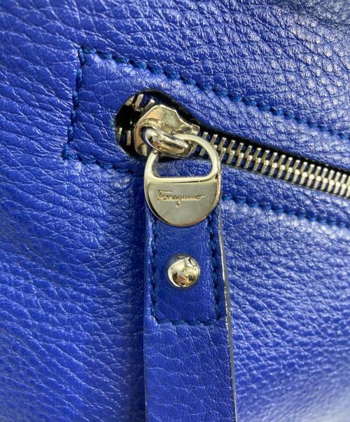 Salvatore Ferragamo（サルヴァトーレ フェラガモ）Salvatore Ferragamo (サルヴァトーレ フェラガモ) ガンチーニ 2WAYバッグ ブルーの古着・服飾アイテム