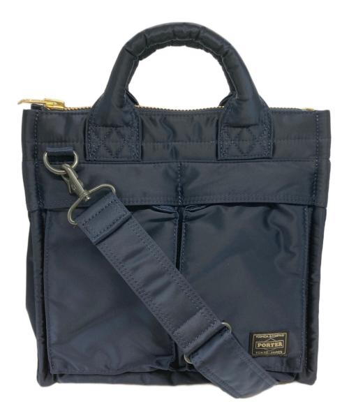 PORTER（ポーター）PORTER (ポーター) SQUARE TOTE BAG アイアンブルーの古着・服飾アイテム