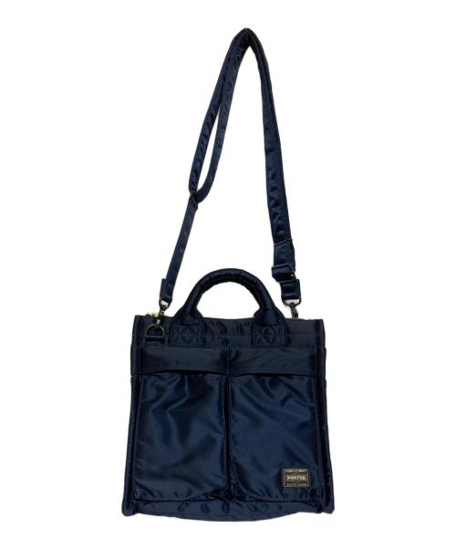 PORTER（ポーター）PORTER (ポーター) SQUARE TOTE BAG アイアンブルーの古着・服飾アイテム