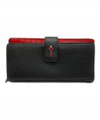 Christian Louboutinクリスチャン・ルブタン）の古着「PALOMA WALLET（パロマ ウォレット）」｜ブラック×レッド
