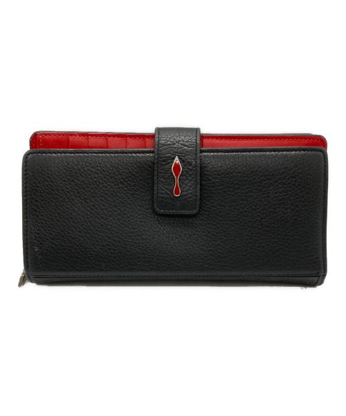 Christian Louboutin（クリスチャン・ルブタン）Christian Louboutin (クリスチャン・ルブタン) PALOMA WALLET（パロマ ウォレット） ブラック×レッド サイズ:　の古着・服飾アイテム