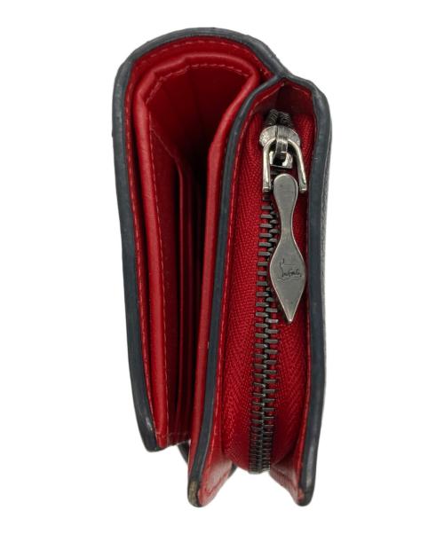 Christian Louboutin（クリスチャン・ルブタン）Christian Louboutin (クリスチャン・ルブタン) PALOMA WALLET（パロマ ウォレット） ブラック×レッド サイズ:　の古着・服飾アイテム