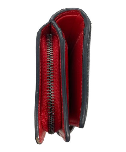 Christian Louboutin（クリスチャン・ルブタン）Christian Louboutin (クリスチャン・ルブタン) PALOMA WALLET（パロマ ウォレット） ブラック×レッド サイズ:　の古着・服飾アイテム