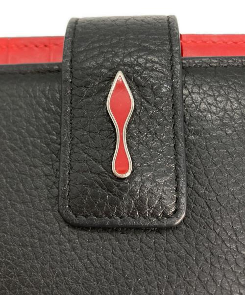 Christian Louboutin（クリスチャン・ルブタン）Christian Louboutin (クリスチャン・ルブタン) PALOMA WALLET（パロマ ウォレット） ブラック×レッド サイズ:　の古着・服飾アイテム