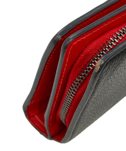 Christian Louboutin（クリスチャン・ルブタン）Christian Louboutin (クリスチャン・ルブタン) PALOMA WALLET（パロマ ウォレット） ブラック×レッド サイズ:　の古着・服飾アイテム