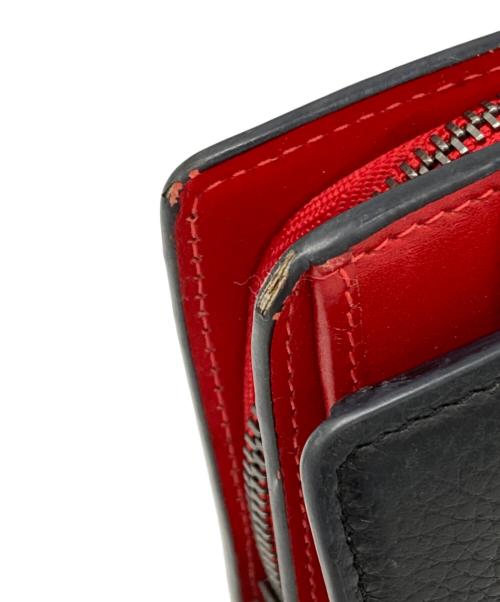 Christian Louboutin（クリスチャン・ルブタン）Christian Louboutin (クリスチャン・ルブタン) PALOMA WALLET（パロマ ウォレット） ブラック×レッド サイズ:　の古着・服飾アイテム